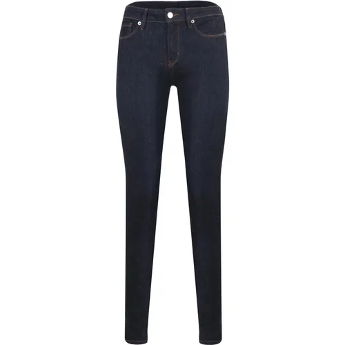 Dunkelblaue Stretch Skinny Jeans , Damen, Größe: W30 - Love Moschino - Modalova
