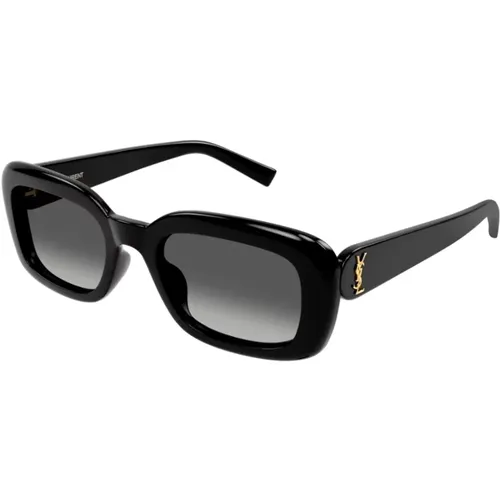 Monogram Pearl Oval Sunglasses , female, Sizes: 53 MM - Saint Laurent - Modalova