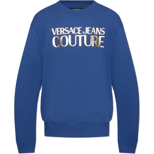 Sweatshirt mit Logo - Versace Jeans Couture - Modalova