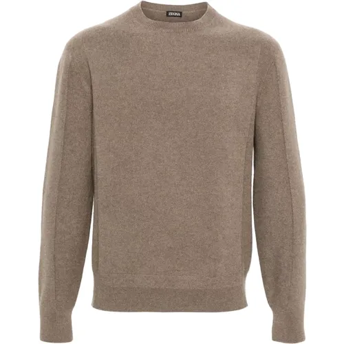 Crew Neck Knitwear Sweater , male, Sizes: M, XL - Z Zegna - Modalova