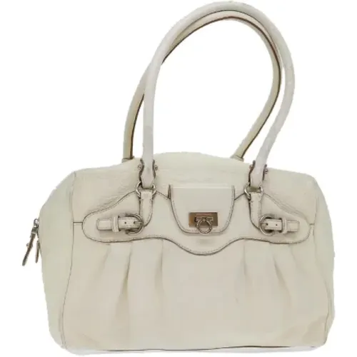 Pre-owned Leather shoulder-bags , female, Sizes: ONE SIZE - Salvatore Ferragamo Pre-owned - Modalova