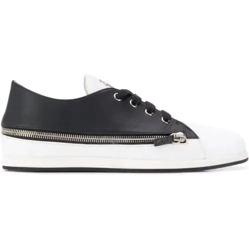 Leather Zipped Casual Trainers , female, Sizes: 3 UK, 7 UK, 6 1/2 UK - giuseppe zanotti - Modalova