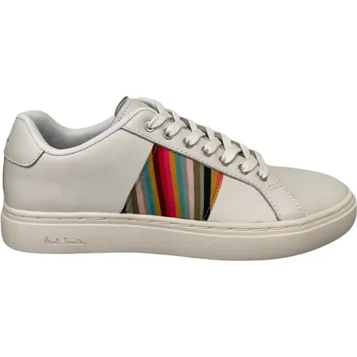 Leather Sneakers with Multicolor Detail , female, Sizes: 3 UK - Paul Smith - Modalova