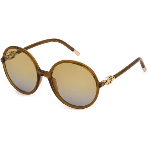 Braune eingespritzte Sonnenbrille mit UV-Filter - Furla - Modalova