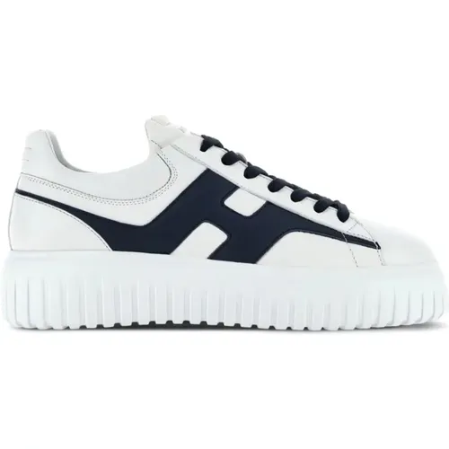 Striped Sneakers , male, Sizes: 9 1/2 UK - Hogan - Modalova