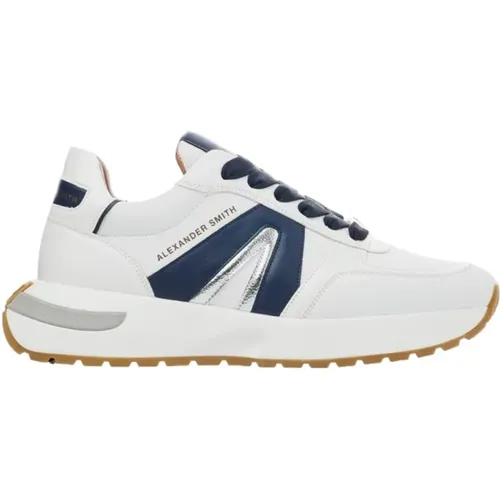 White Light Blue Runner Sneakers , female, Sizes: 4 UK, 5 UK, 7 UK, 6 UK - Alexander Smith - Modalova