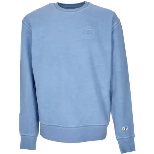 Blaues Faded Crewneck Sweatshirt - HUF - Modalova