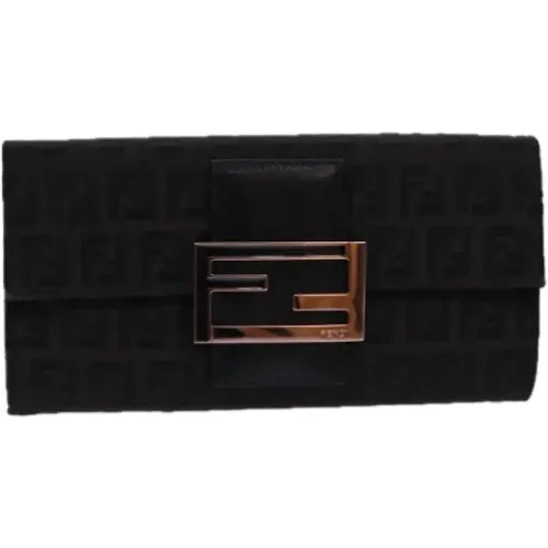 Pre-owned Canvas wallets , female, Sizes: ONE SIZE - Fendi Vintage - Modalova