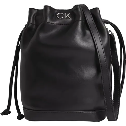 Schwarze Cross Body Bucket Tasche - Calvin Klein - Modalova