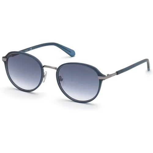 Golden Gradient Sunglasses , male, Sizes: 53 MM - Guess - Modalova