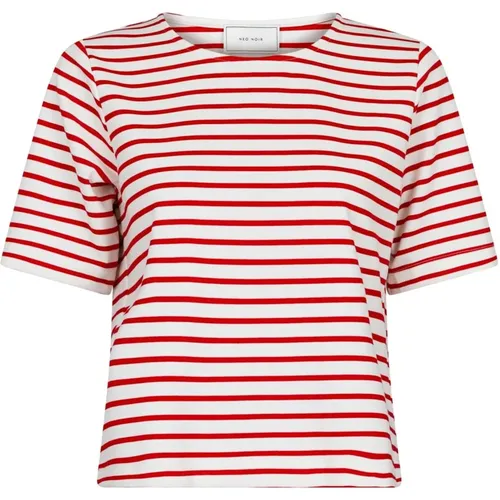 Striped T-Shirt Soanie , female, Sizes: XL, XS, S - NEO NOIR - Modalova