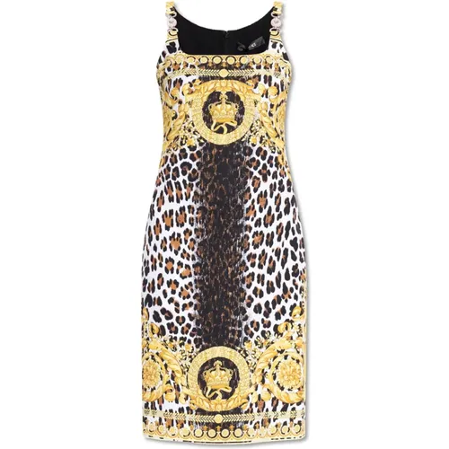 Dress with pattern , female, Sizes: XS - Versace - Modalova