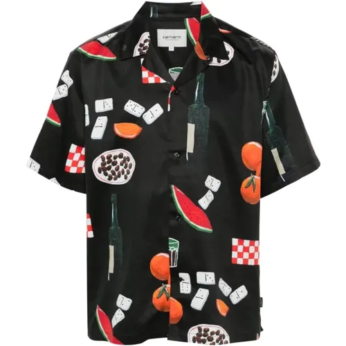 Graphic Print Dinner Shirt , male, Sizes: M, S - Carhartt WIP - Modalova
