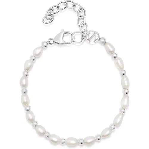 Men's Baroque Pearl Bracelet , male, Sizes: M, L, XL - Nialaya - Modalova