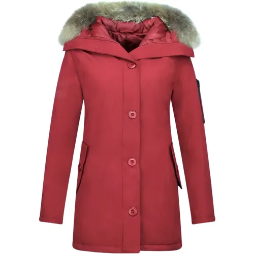 Women Winter Jacket Canada Long - Parka Side Pockets - 505R , female, Sizes: M, L, XL, S - TheBrand - Modalova