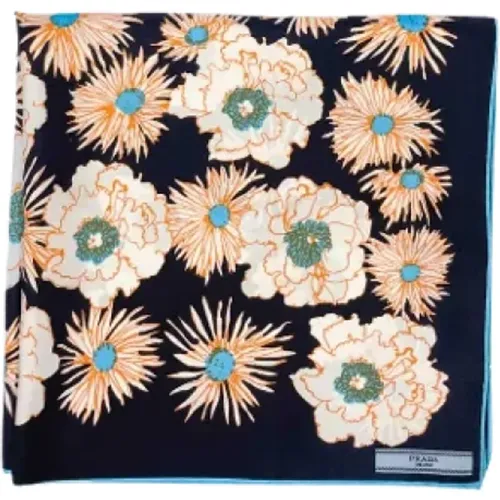 Pre-owned Silk scarves , female, Sizes: ONE SIZE - Prada Vintage - Modalova