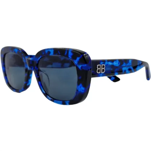 Moderne Sonnenbrille Schwarz Acetat Bb0295Sk , Damen, Größe: ONE Size - Balenciaga - Modalova