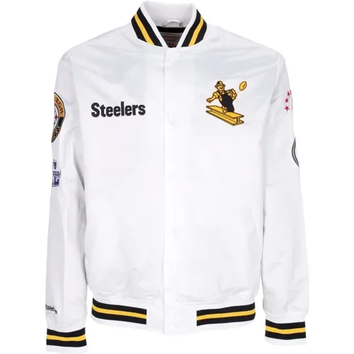 Pittsburgh Steelers Bomber Jacket , male, Sizes: M, S, XL - Mitchell & Ness - Modalova