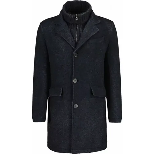 Stylish Wool-Mix Coat for Men , male, Sizes: L - Gimo's - Modalova