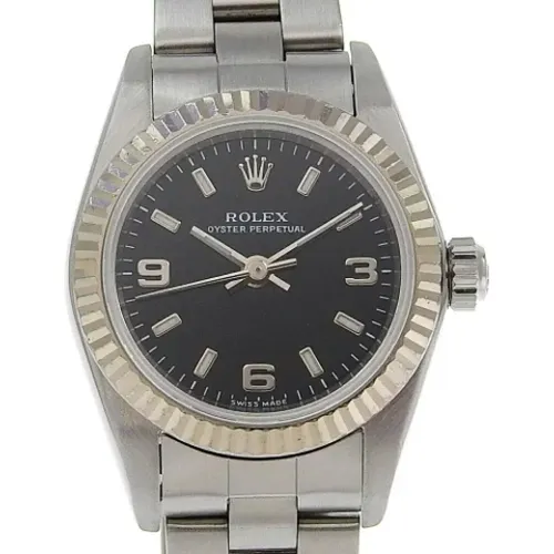 Pre-owned Stainless Steel watches , female, Sizes: ONE SIZE - Rolex Vintage - Modalova