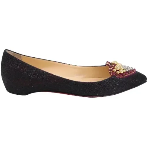 Pre-owned Nylon heels , female, Sizes: 2 1/2 UK - Christian Louboutin Pre-owned - Modalova