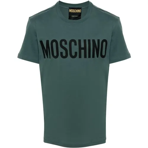 Logo Print T-shirts and Polos , male, Sizes: L, S, M - Moschino - Modalova