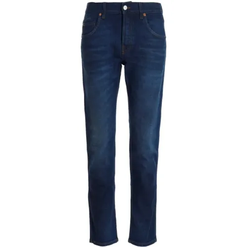 Washed tight jeans-32 , female, Sizes: W34, W32, W33 - Gucci - Modalova