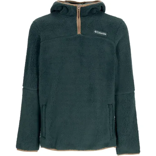 Sherpa Anorak Pullover Hoodie Ancient Fossil , male, Sizes: XL - Columbia - Modalova