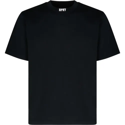 Schwarzes Logo Patch T-Shirt , Herren, Größe: S - Heron Preston - Modalova
