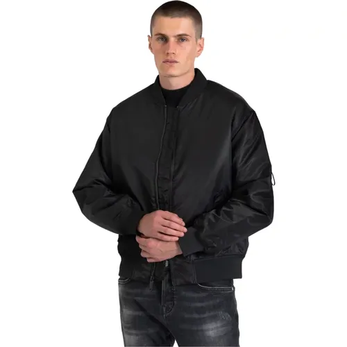 Nylon Bomberjacke mit Polyesterfüllung , Herren, Größe: M - Calvin Klein Jeans - Modalova