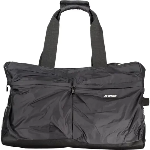 Travel Bag with Shoulder Straps and Zip Closure , male, Sizes: ONE SIZE - K-way - Modalova