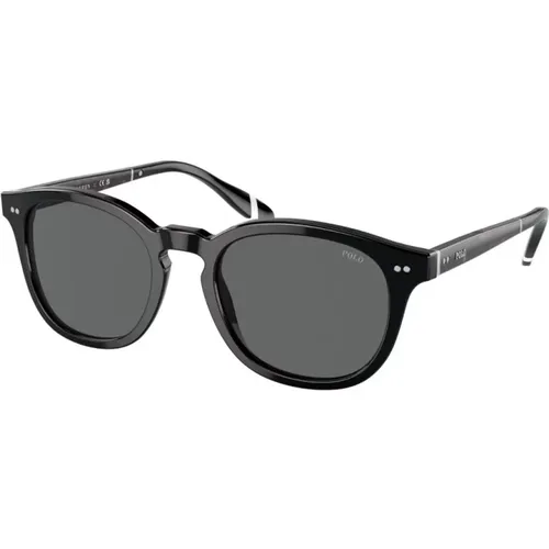 Klassische Schwarze Sonnenbrille , Herren, Größe: 52 MM - Polo Ralph Lauren - Modalova