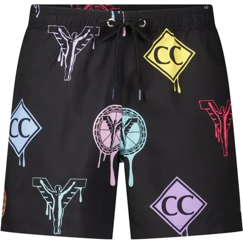 Colorful Beach Shorts , male, Sizes: M - carlo colucci - Modalova