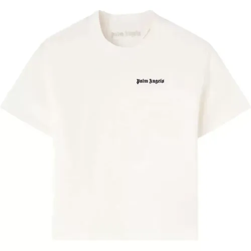 Klassisches Logo Enganliegendes T-Shirt , Damen, Größe: XS - Palm Angels - Modalova