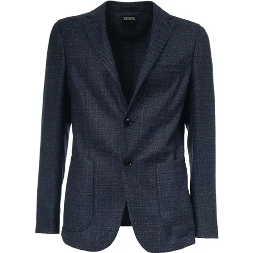 Zegna Wool Jacket , male, Sizes: XL, 2XL, L - Ermenegildo Zegna - Modalova