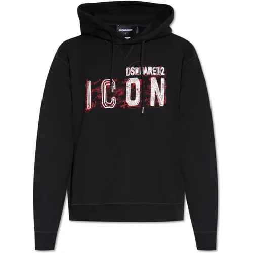 Hoodie mit Logo , Herren, Größe: L - Dsquared2 - Modalova