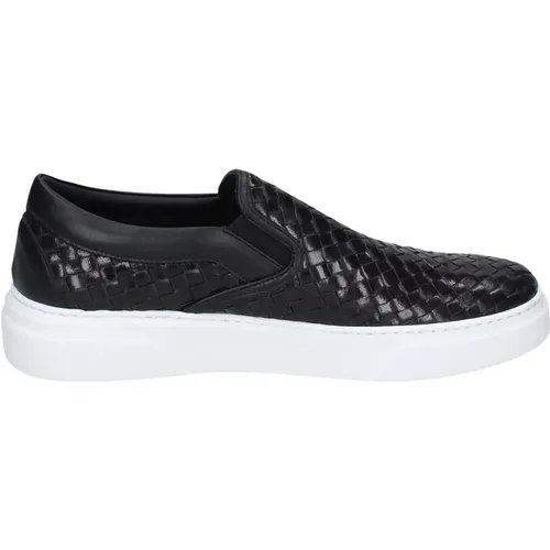 Leder Slip-On Sneakers für Männer , Herren, Größe: 42 EU - Stokton - Modalova