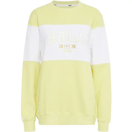 Gemütlicher Bestickter Sweatshirt , Damen, Größe: L - Ball - Modalova