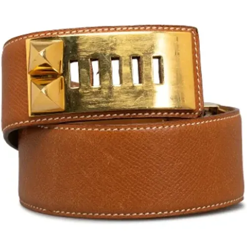 Pre-owned Leather belts , female, Sizes: ONE SIZE - Hermès Vintage - Modalova