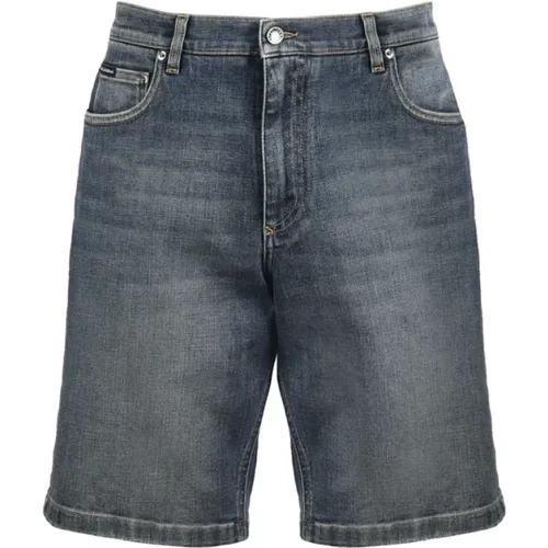 Denim Upgrade Men`s Shorts , male, Sizes: M, 3XL - Dolce & Gabbana - Modalova