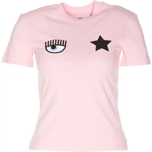 Eye Star Crop T-shirt Grafikdruck - Chiara Ferragni Collection - Modalova