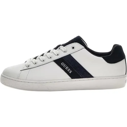 Nola II Leder Sneakers - Weiß , Herren, Größe: 40 EU - Guess - Modalova