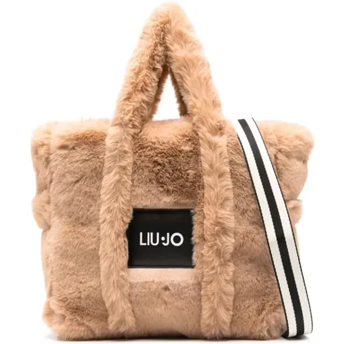 Faux-Fur Camel Bag , female, Sizes: ONE SIZE - Liu Jo - Modalova