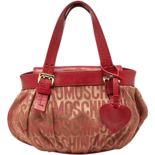 Pre-owned Canvas handbags , female, Sizes: ONE SIZE - Moschino Pre-Owned - Modalova
