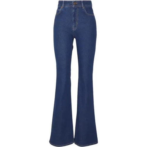 Dunkle Waschung ausgestellte Jeans , Damen, Größe: 3XS - Max Mara - Modalova