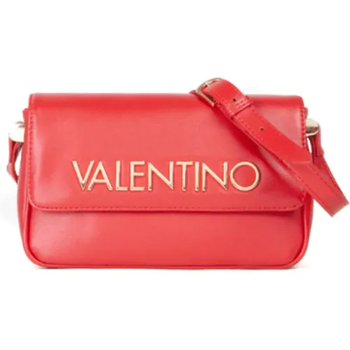 Rote Rechteckige Handtasche mit Klappenverschluss - Valentino by Mario Valentino - Modalova