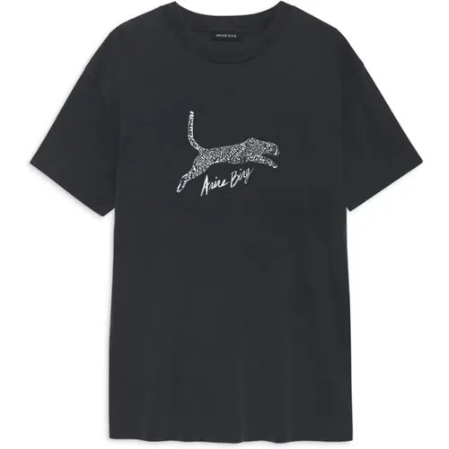 Schwarz Gewaschener Walker Top & T-Shirt , Damen, Größe: S - Anine Bing - Modalova