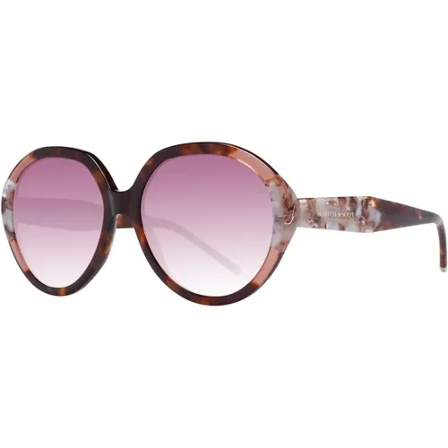 Runde Sonnenbrille mit rosafarbenen Verlaufsgläsern - Scotch & Soda - Modalova