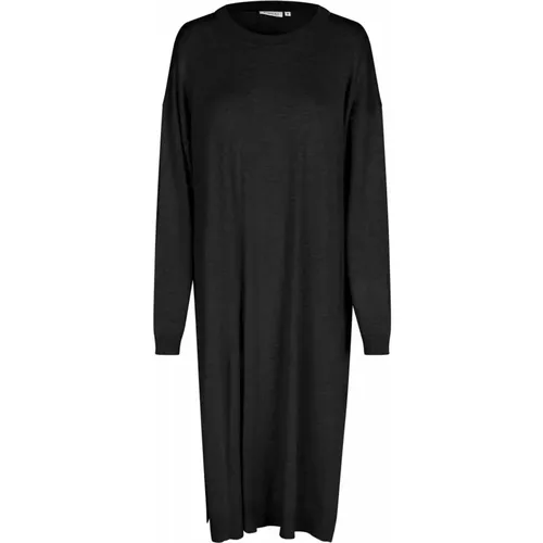 Oversize Strickkleid Schwarz , Damen, Größe: 2XL - Masai - Modalova