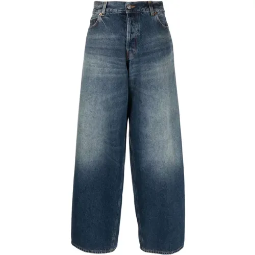 Indigo Blaue Wide-Leg Jeans , Damen, Größe: W24 - Haikure - Modalova